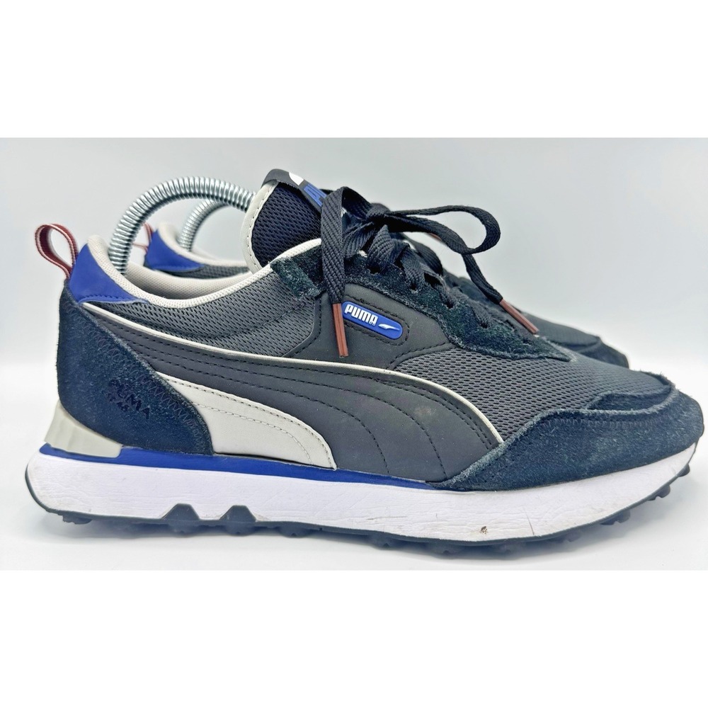 PUMA Rider FV Ivy League Low Dark Shadow Mens 8 Black Blue Sneakers